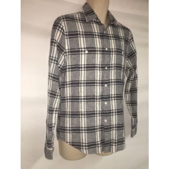 Express Button Front Shirt Mens Small Plaid NWT - Picture 2 of 4